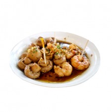 Gambas y champinon al ajillo by Contis